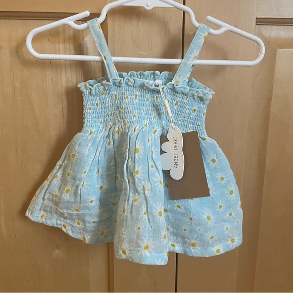 Angel Dear Other - NWT Angel Dear Smocked Gauze Tank and Bloomer Set in Daisy Print Size 3-6mo